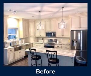 This image shows kitchen before Damage After Grease Fire - Thanksgiving Fire Prevention and Restoration - Independent Restoration Services